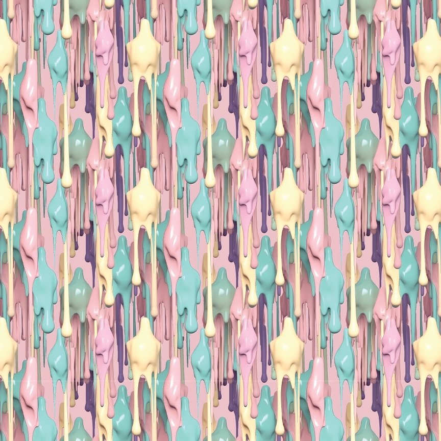 Pastel Melting Candles Pattern Acrylic Sheets - CMB Pattern Acrylic